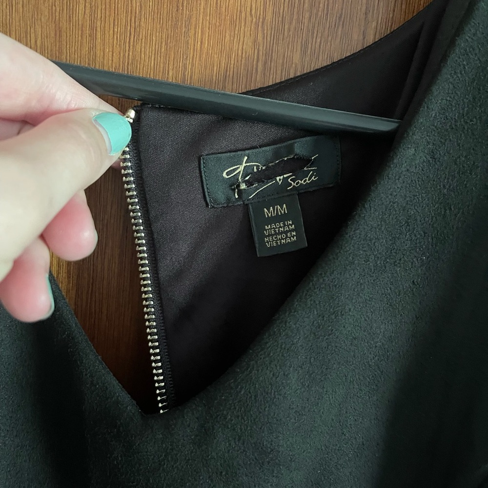 Black velvet dress